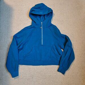 Lululemon Scuba Oversized Half-Zip Hoodie Blue M / L Medium Large Cropped W3DM4S